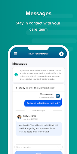 IQVIA Patient Portal screenshot 7