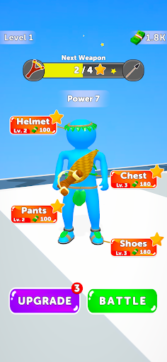 Android application Customize Your Fighter! screenshort