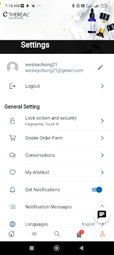 e'THEREAL App screenshot 2