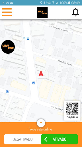 Android application Uay Pop - Motorista screenshort