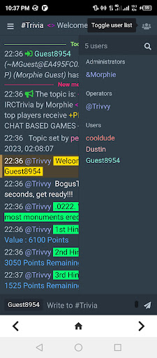 Bogus Trivia Screen 3