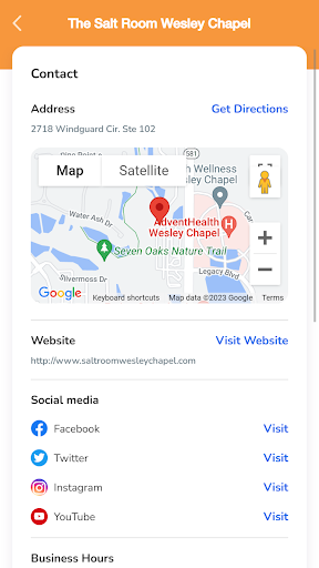 Android application The Salt Room Wesley Chapel screenshort