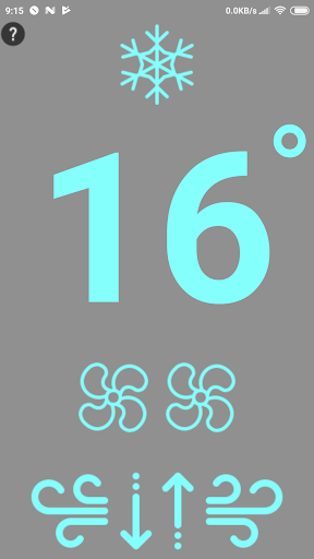 Android application GREE AC Remote 0-Button 0-SETT screenshort