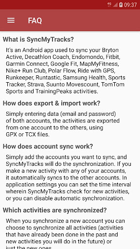 SyncMyTracks screenshot 7