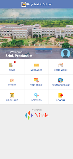Android application Kings Matriculation School screenshort