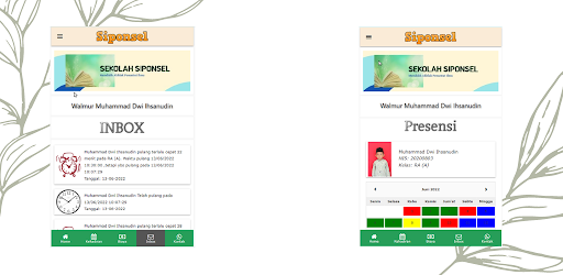 Android application WaliMurid RA AtTauhid Ponorogo screenshort