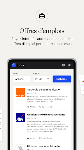 CV.fr : CV designer en ligne Screenshot 4 - AppWisp.com