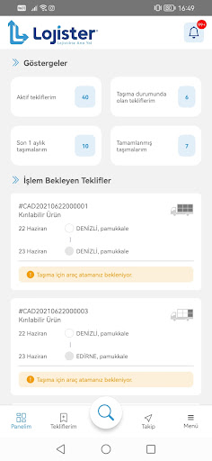 Lojister Screen 2