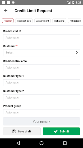 Android application EcreditApp screenshort