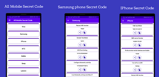 Secret Codes : Mobile Hacks
