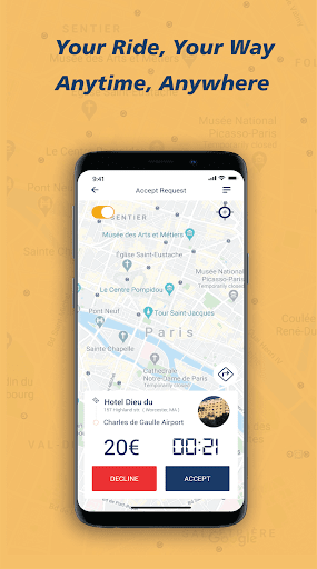Monii Cab Driver App Screen 3