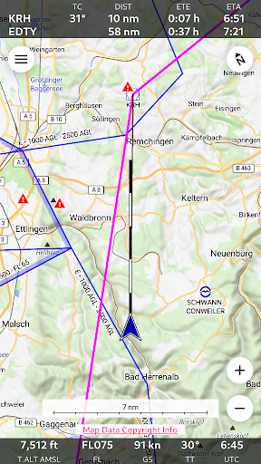 Android application Enroute Flight Navigation screenshort