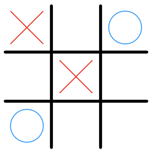 OX - tic tac toe game logo