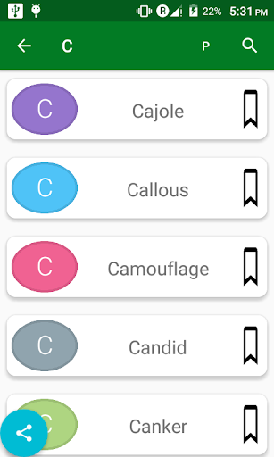 Vocab with 7 forign Language m Screen 2