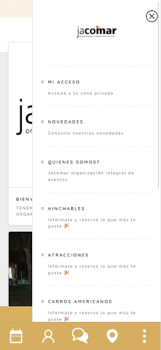 Jacomar Eventos Screen 2