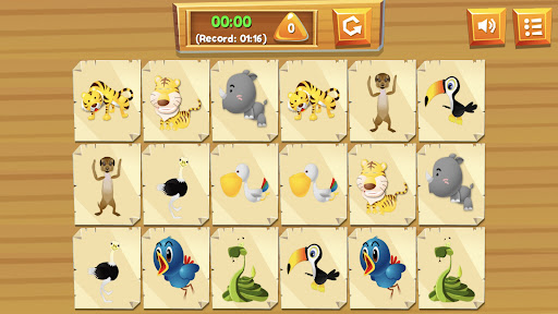 Matching games for kids Zoo Screen 3