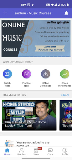 Android application IsaiGuru-Music Courses screenshort