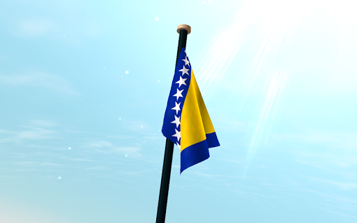 Bosnia and Herzegovina Flag 3D