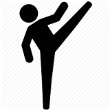Self Defense Kicking Taekwondo icon