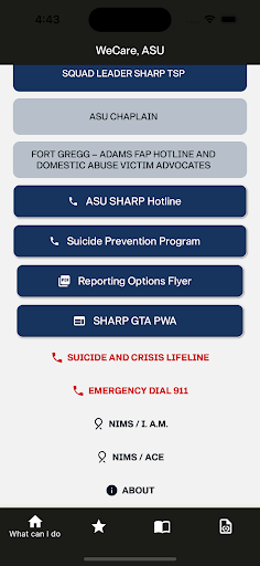 WeCare, ASU Screen 2