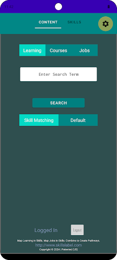 Android application Learning Labels Search screenshort
