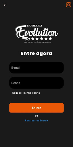 Android application Evollution Barbearia screenshort