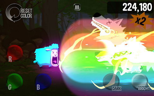 Captura de pantalla d'ovella de color