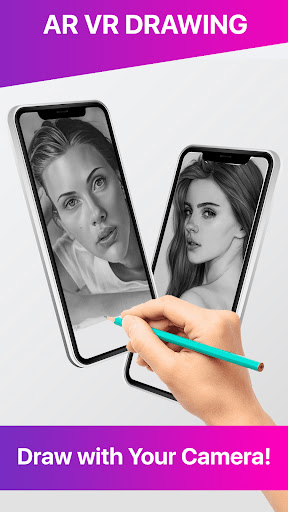 AR Drawing Realistic Face Screen 3