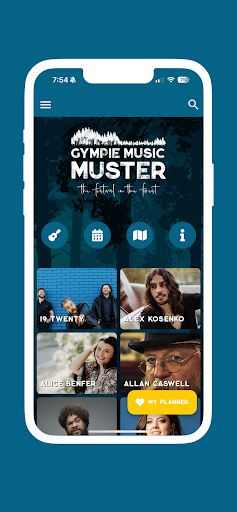 Android application Gympie Music Muster 2024 screenshort