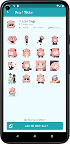 Captura 6 Anya Forger Animated WASticker android