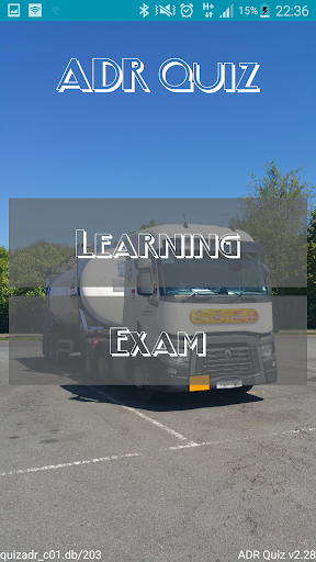 Android application ADR Quiz - UK screenshort