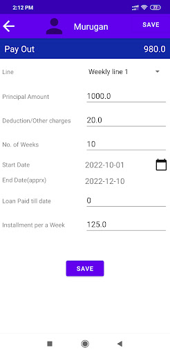 FinDiary Screen 2