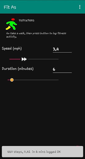 Android application Fit As screenshort