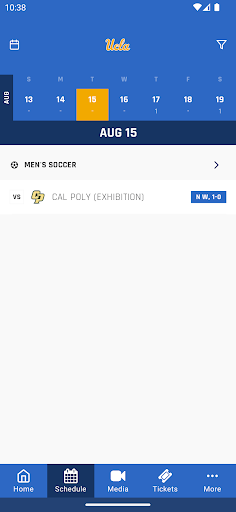 Screenshot of UCLA Bruins