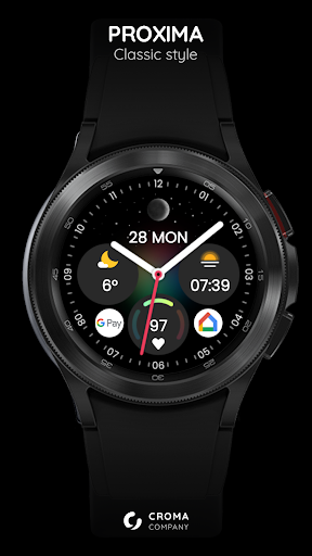 Android application Proxima watch face Wear OS screenshort