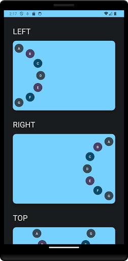 Android application Compose ArcLayout Demo screenshort