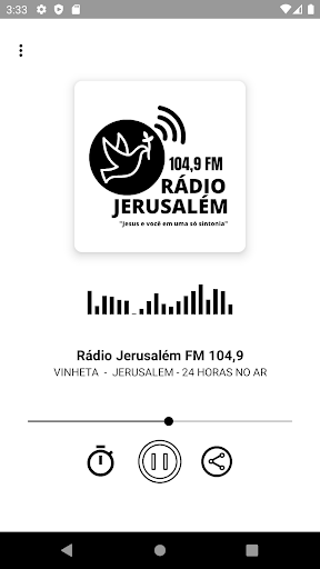Android application Rádio Jerusalém FM 104,9 screenshort