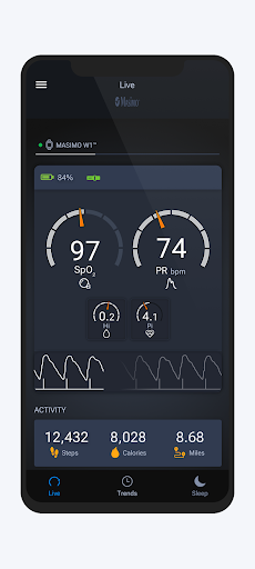Android application Masimo Health screenshort
