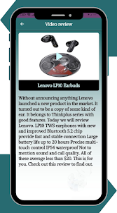 Lenovo LP10 Earbuds guide
