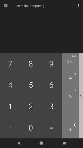 Android application Scientific Calculator screenshort