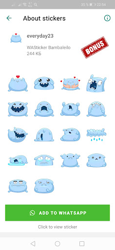 WASticker everyday Stickers