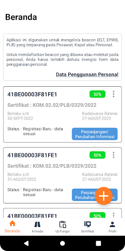 Registrasi Beacon Screen 2