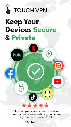 TouchVPN - VPN Proxy & Privacyのおすすめ画像1