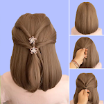 Cover Image of Herunterladen Hairstyles for short hair Girl  APK