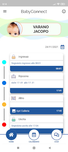 Android application BabyConnect screenshort