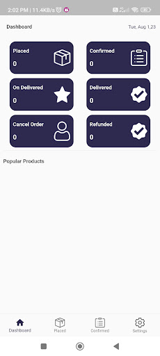 Android application Gogroz_seller screenshort