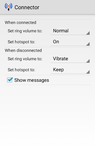 Android application Connector screenshort