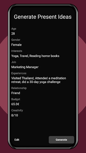 GiftGenius: AI Gift Generator Screen 2