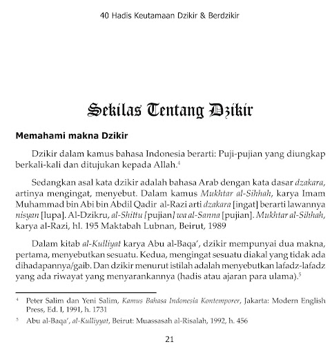 40 Hadis Keutamaan Berdzikir Screen 3