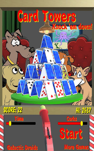 Android application Card Towers, Knock Them Down! screenshort